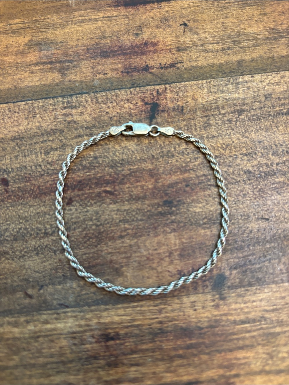 925 Milor Sterling Silver Rope Bracelet, Made in Italy, 7.25” Length